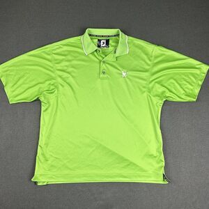 FootJoy Polo Shirt Mens Size XL Green RTR Short Sleeve Golf Prodry‎ Superlite